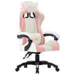 Sedia da Gaming Rosa in Similpelle